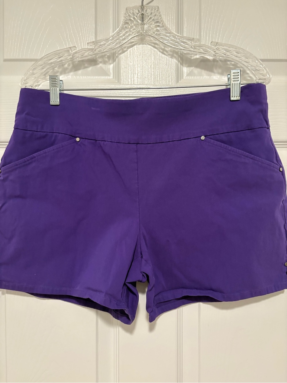 INC International Concepts Violet High-Waist Stretch Shorts